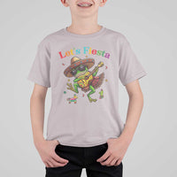 Funny Cinco De Mayo Frog Playing Guitar T Shirt For Kid Lets Fiesta