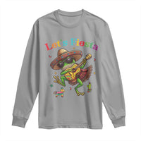 Funny Cinco De Mayo Frog Playing Guitar Long Sleeve Shirt Lets Fiesta