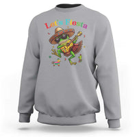 Funny Cinco De Mayo Frog Playing Guitar Sweatshirt Lets Fiesta