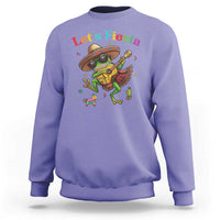 Funny Cinco De Mayo Frog Playing Guitar Sweatshirt Lets Fiesta
