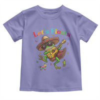Funny Cinco De Mayo Frog Playing Guitar Toddler T Shirt Lets Fiesta