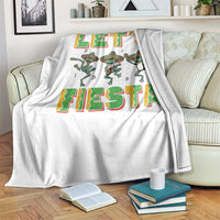 Funny Mariachi Frog Guitar Fiesta Throw Blanket Cinco De Mayo Gift