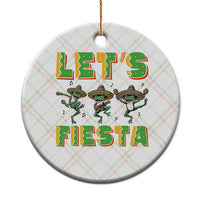 Funny Mariachi Frog Guitar Fiesta Ceramic Ornament Cinco De Mayo Gift