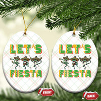 Funny Mariachi Frog Guitar Fiesta Ceramic Ornament Cinco De Mayo Gift