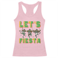 Funny Mariachi Frog Guitar Fiesta Racerback Tank Top Cinco De Mayo Gift
