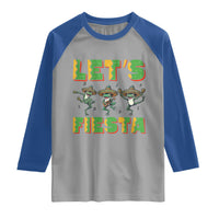 Funny Mariachi Frog Guitar Fiesta Raglan Shirt Cinco De Mayo Gift