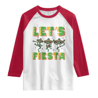 Funny Mariachi Frog Guitar Fiesta Raglan Shirt Cinco De Mayo Gift