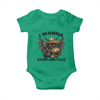 Funny Cinco De Mayo Mothman Baby Onesie I Wanna Stuff Her Taco
