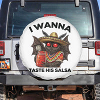 Funny Cinco De Mayo Mothman Spare Tire Cover I Wanna Taste His Salsa
