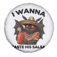 Funny Cinco De Mayo Mothman Spare Tire Cover I Wanna Taste His Salsa