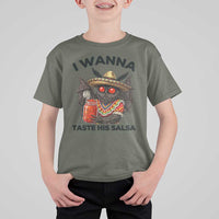 Funny Cinco De Mayo Mothman T Shirt For Kid I Wanna Taste His Salsa
