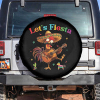 Lets Fiesta Cinco de May Spare Tire Cover Funny Chicken Playing Guitar