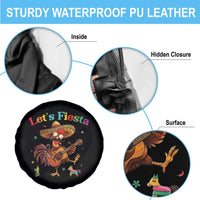 Lets Fiesta Cinco de May Spare Tire Cover Funny Chicken Playing Guitar