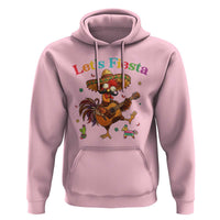 Lets Fiesta Cinco de May Hoodie Funny Chicken Playing Guitar