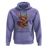 Lets Fiesta Cinco de May Hoodie Funny Chicken Playing Guitar
