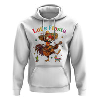 Lets Fiesta Cinco de May Hoodie Funny Chicken Playing Guitar