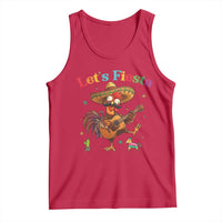 Lets Fiesta Cinco de May Tank Top Funny Chicken Playing Guitar