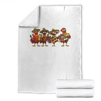 Funny Cinco De Mayo Chicken Squad Throw Blanket Mexican Party Celebration Gift