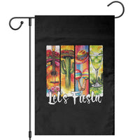 Lets Fiesta Garden Flag Funny Cinco De Mayo Party Celebration
