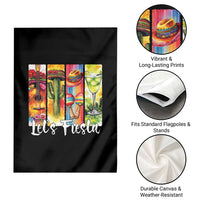 Lets Fiesta Garden Flag Funny Cinco De Mayo Party Celebration