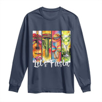 Lets Fiesta Long Sleeve Shirt Funny Cinco De Mayo Party Celebration