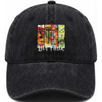 Lets Fiesta Washed Cotton Baseball Cap Funny Cinco De Mayo Party Celebration