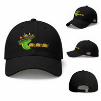 Cinco De Mayo Retro Game Baseball Cap Funny Sombrero Character Chasing Taco Cat