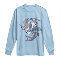 Transgender Ally Koi Fish Long Sleeve Shirt Funny Japanese Art Graphic