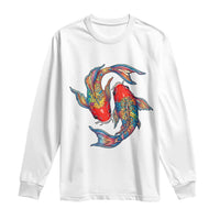 Rainbow Koi Fish LGBTQ Pride Long Sleeve Shirt Colorful Japanese Carp