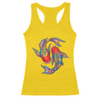 Rainbow Koi Fish LGBTQ Pride Racerback Tank Top Colorful Japanese Carp