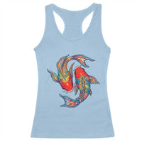 Rainbow Koi Fish LGBTQ Pride Racerback Tank Top Colorful Japanese Carp