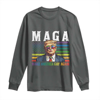 Make America Gay Again Long Sleeve Shirt LGBTQ Political Satire