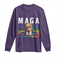 Make America Gay Again Long Sleeve Shirt LGBTQ Political Satire