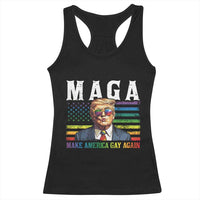 Make America Gay Again Racerback Tank Top LGBTQ Political Satire