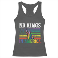No Kings In America LGBT Pride Racerback Tank Top Anti Authoritarian Political