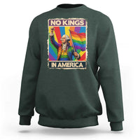 Funny Patriotic LGBT Graphic Sweatshirt No Kings In America