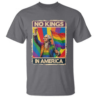 Funny Patriotic LGBT Graphic T Shirt No Kings In America