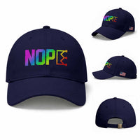 Nope No Kings Graphic Baseball Cap Humorous Political Gift