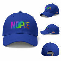 Nope No Kings Graphic Baseball Cap Humorous Political Gift