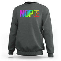 Nope No Kings Graphic Sweatshirt Humorous Political Gift