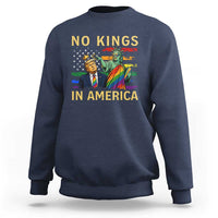 No Kings In America Statue Of Liberty Pride Sweatshirt Humorous Political Gift