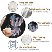 Transgender Phoenix Reborn Throw Blanket Trans Pride Flag Bird