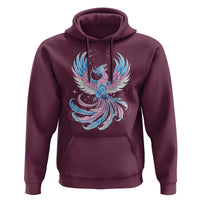 Transgender Phoenix Reborn Hoodie Trans Pride Flag Bird