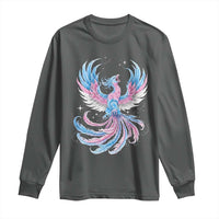Transgender Phoenix Reborn Long Sleeve Shirt Trans Pride Flag Bird