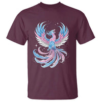 Transgender Phoenix Reborn T Shirt Trans Pride Flag Bird