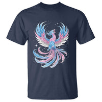 Transgender Phoenix Reborn T Shirt Trans Pride Flag Bird