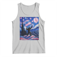 Bigfoot Starry Night Trans Rights Tank Top Sasquatch LGBTQ Pride