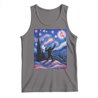 Bigfoot Starry Night Trans Rights Tank Top Sasquatch LGBTQ Pride