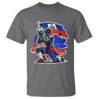 Proud Haiti Soccer Fan T Shirt Ayiti Heritage Pride