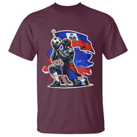 Proud Haiti Soccer Fan T Shirt Ayiti Heritage Pride